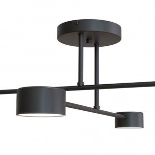 Flush light Tanfa Black (4 lights)