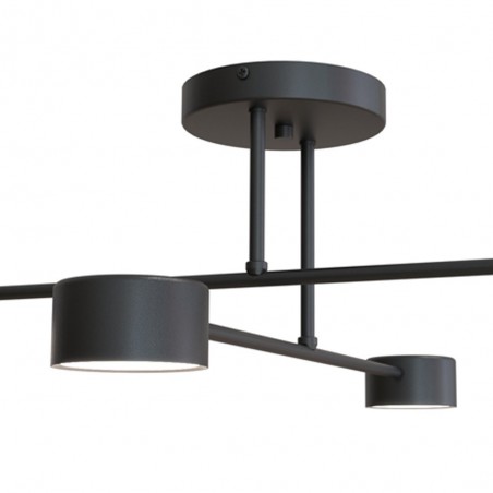 Flush light Tanfa Black (4 lights)