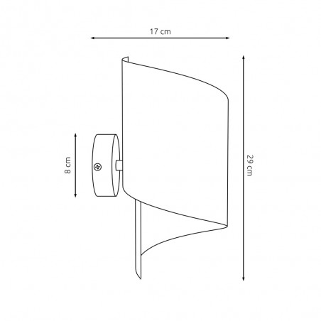 Wall lamp Umaki Black