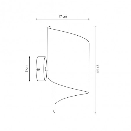 Wall lamp Umaki Chrome