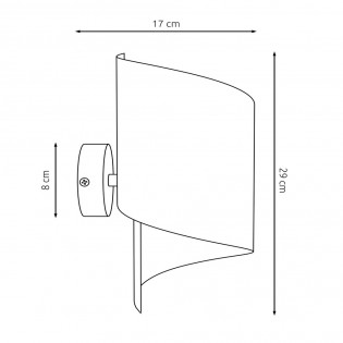 Aplique de pared Umaki Blanco