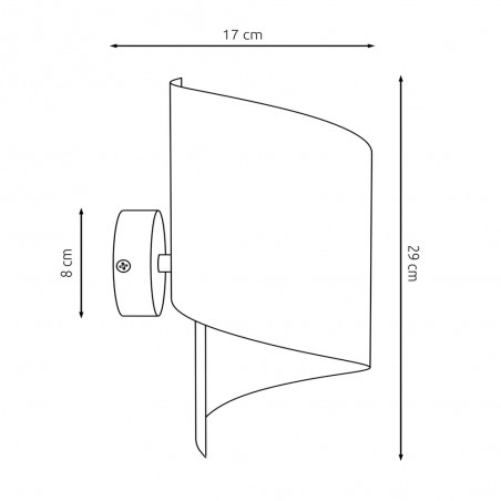 Aplique de pared Umaki Blanco