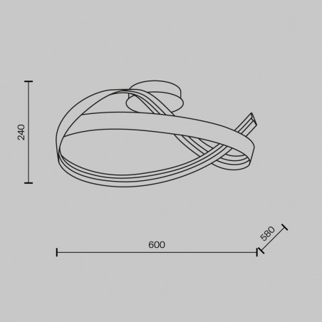 Plafón de techo LED Plons (34W)