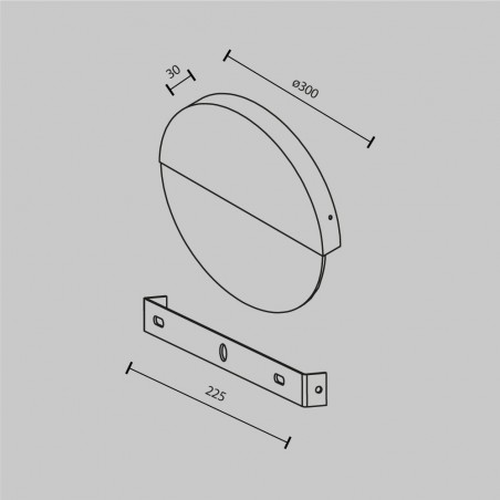LED Wall Lamp Jupiter Brass