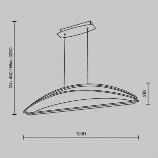 LED Ceiling Light Breeze (34W)