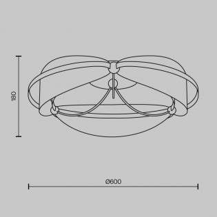 Plafón de techo LED Breeze (45W)