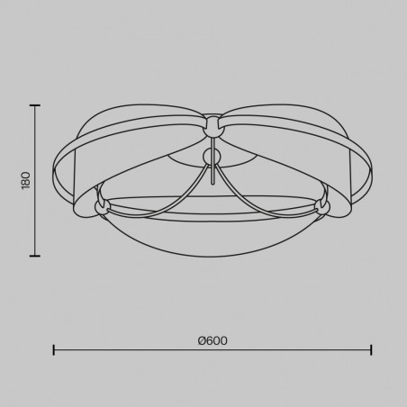 Plafón de techo LED Breeze (45W)