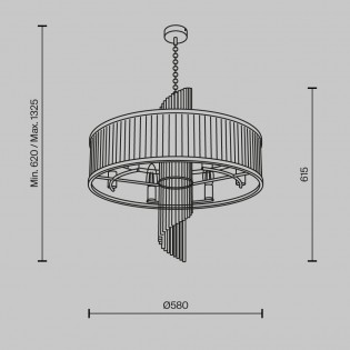 Lámpara de techo Frame (6 luces)
