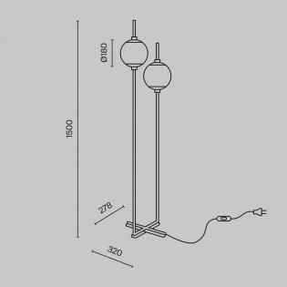 LED Floor Lamp The Sixth Sense (2x6W)