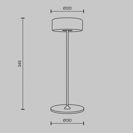 Lámpara de mesa recargable LED AI Collaboration (3W)