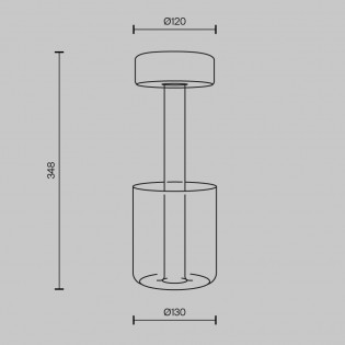 LED Rechargeable Table Lamp AI Collaboration II Dim (3W)