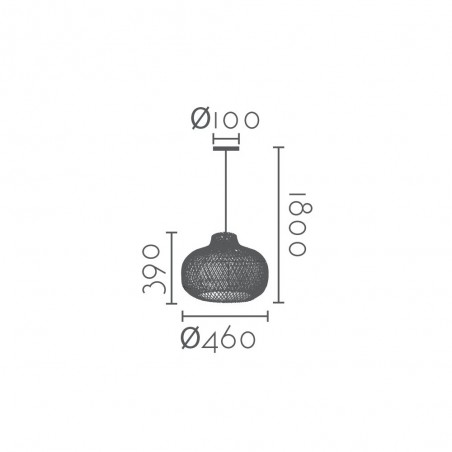 Pendant lamp Dili
