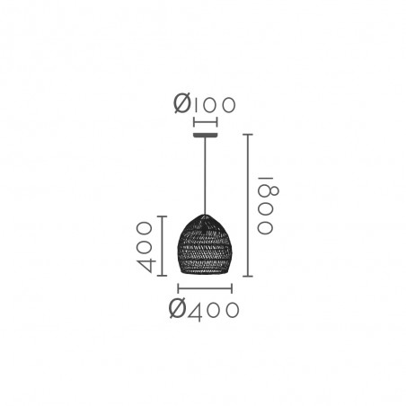 Pendant lamp Kobe