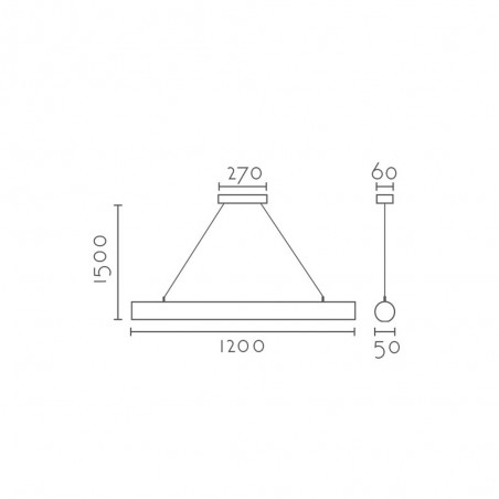 Pendant lamp LED Titan (22W)