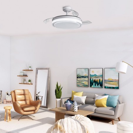 LED-Lüfter mit klappbaren Flügeln Aneto CCT (45W)