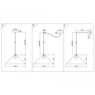 Pendant Lamp Basic Colors Cono