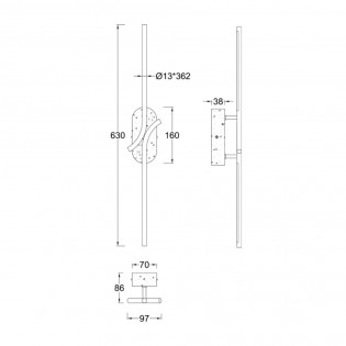 Aplique de pared LED Renaissance Mármol (6W)