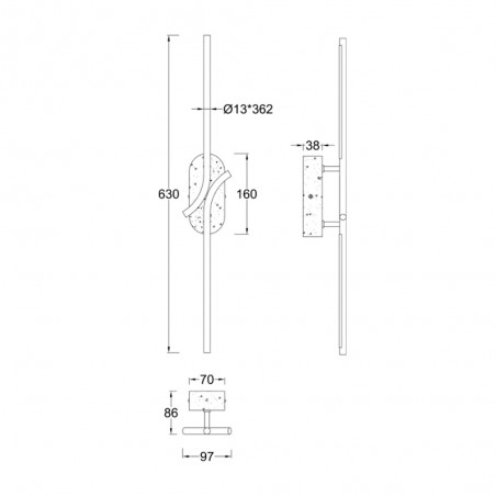 LED Wall Lamp Renaissance Marble (6W)