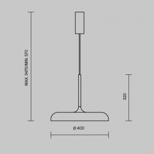 Lámpara colgante LED Gerhard (26W)
