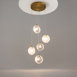 Cluster Pendant Lamp Frozen (5 lights)