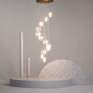 Cluster Pendant Lamp Frozen (12 lights)