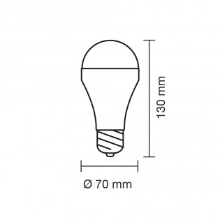 E27 LED bulb with rechargeable battery CCT Dim (6W)