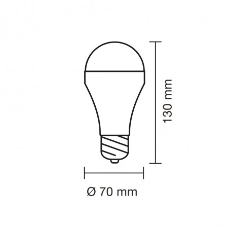 E27 LED bulb with rechargeable battery CCT Dim (6W)