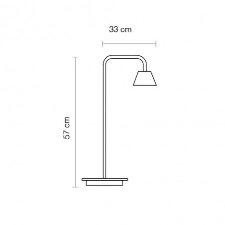 LED Table Lamp Absidiola Conical Arm (3.5W)