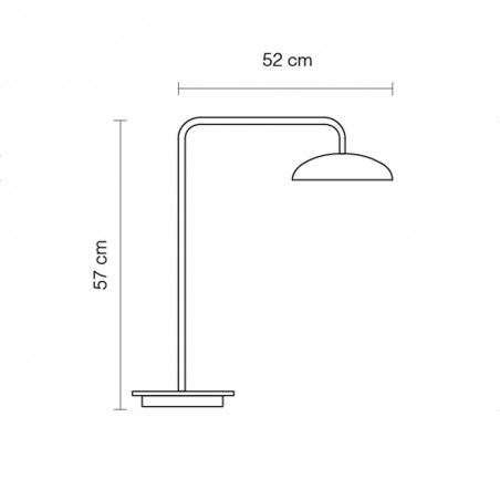 LED Table Lamp Absidiola Plate Long Arm (3.5W)