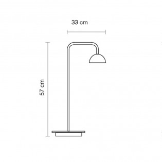 Lámpara de mesa LED Absidiola Mini Brazo Corto (3.5W)