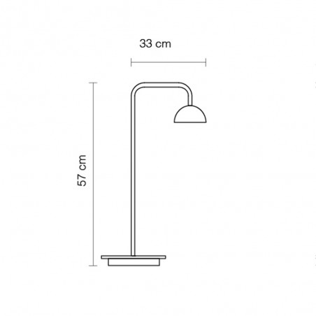 LED Table Lamp Absidiola Mini Alabaster Short Arm (3.5W)