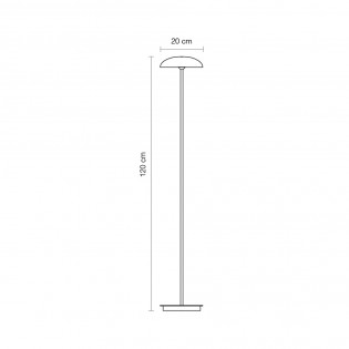 Lámpara de pie LED Absidiola Plato (3.5W)