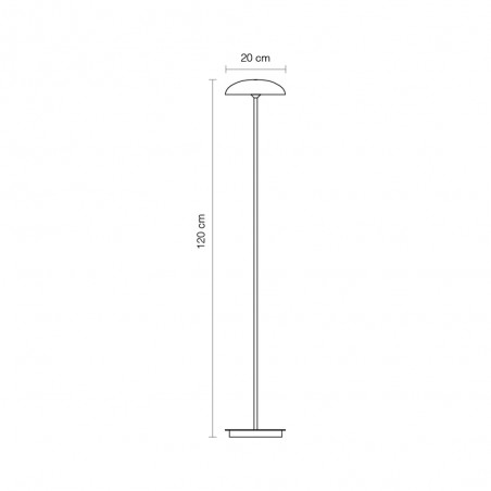 Lámpara de pie LED Absidiola Plato (3.5W)