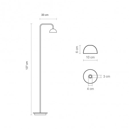 LED Floor Lamp Absidiola Mini Arm (3.5W)