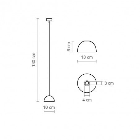 Lámpara colgante LED Absidiola Mini Alabastro (3.5W)