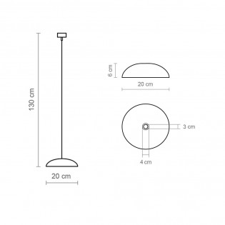 LED Pendant Lamp Absidiola Plat (3.5W)