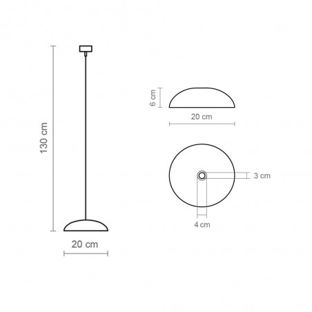 LED Pendant Lamp Absidiola Plat (3.5W)