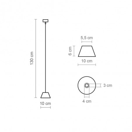 LED Pendant Lamp Absidiola Cone (3.5W)