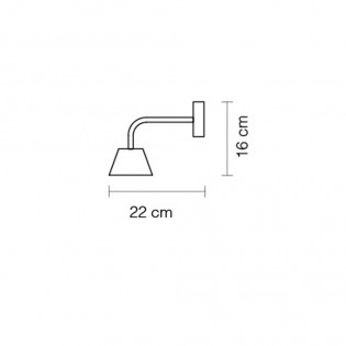 LED Wall Lamp Absidiola Cone (3.5W)