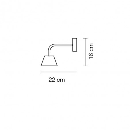 LED Wall Lamp Absidiola Cone (3.5W)