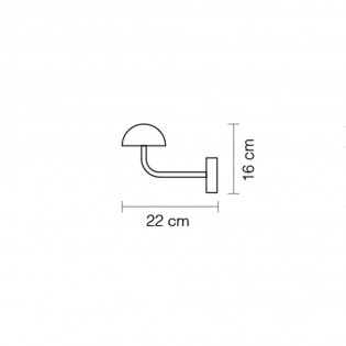 Aplique de pared LED Absidiola Mini Alabastro Indirecto (3.5W)