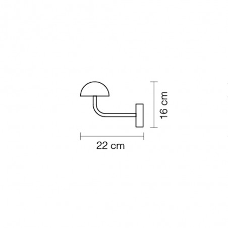 LED Wall Lamp Absidiola Mini Alabaster Indirect (3.5W)