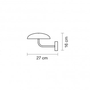 LED Wall Lamp Absidiola Mini Plat Indirect (3.5W)