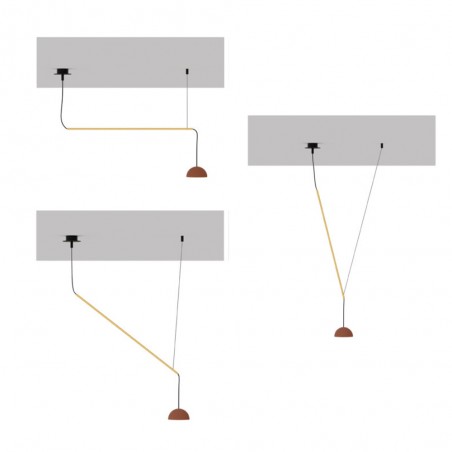 LED Pendant Lamp Absidiola Mini Alabaster Móvil (2x3.5W)