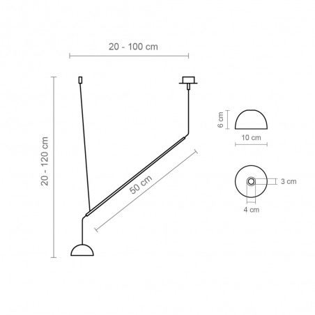LED Pendant Lamp Absidiola Mini Alabaster Móvil (2x3.5W)