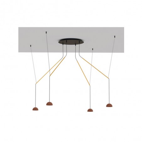 Lámpara colgante LED Absidiola Mini Alabastro Móvil (4x3.5W)