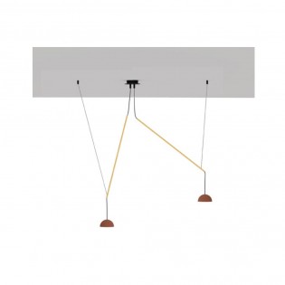 LED Pendant Lamp Absidiola Mini Alabaster Móvil (2x3.5W)