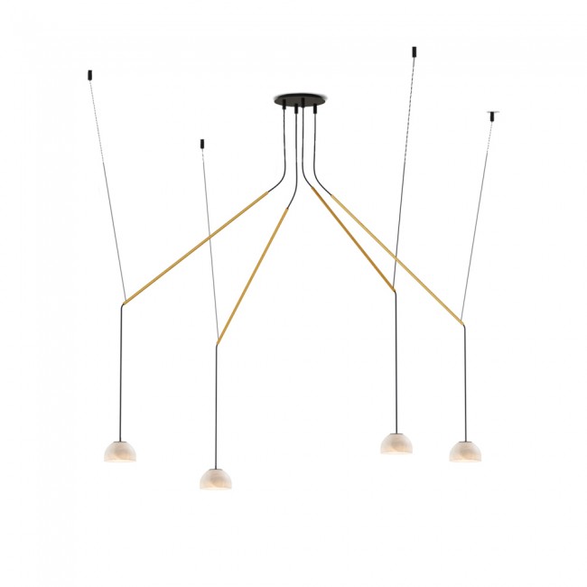LED Pendant Lamp Absidiola Mini Alabaster Móvil (4x3.5W)