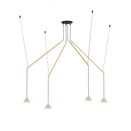 LED Pendant Lamp Absidiola Mini Alabaster Móvil (4x3.5W)