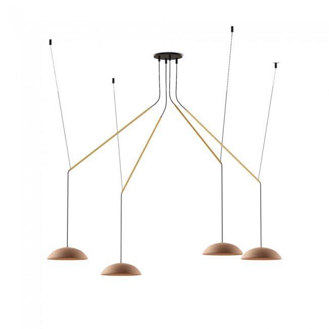 LED Pendant Lamp Absidiola Plate Móvil (4x3.5W)